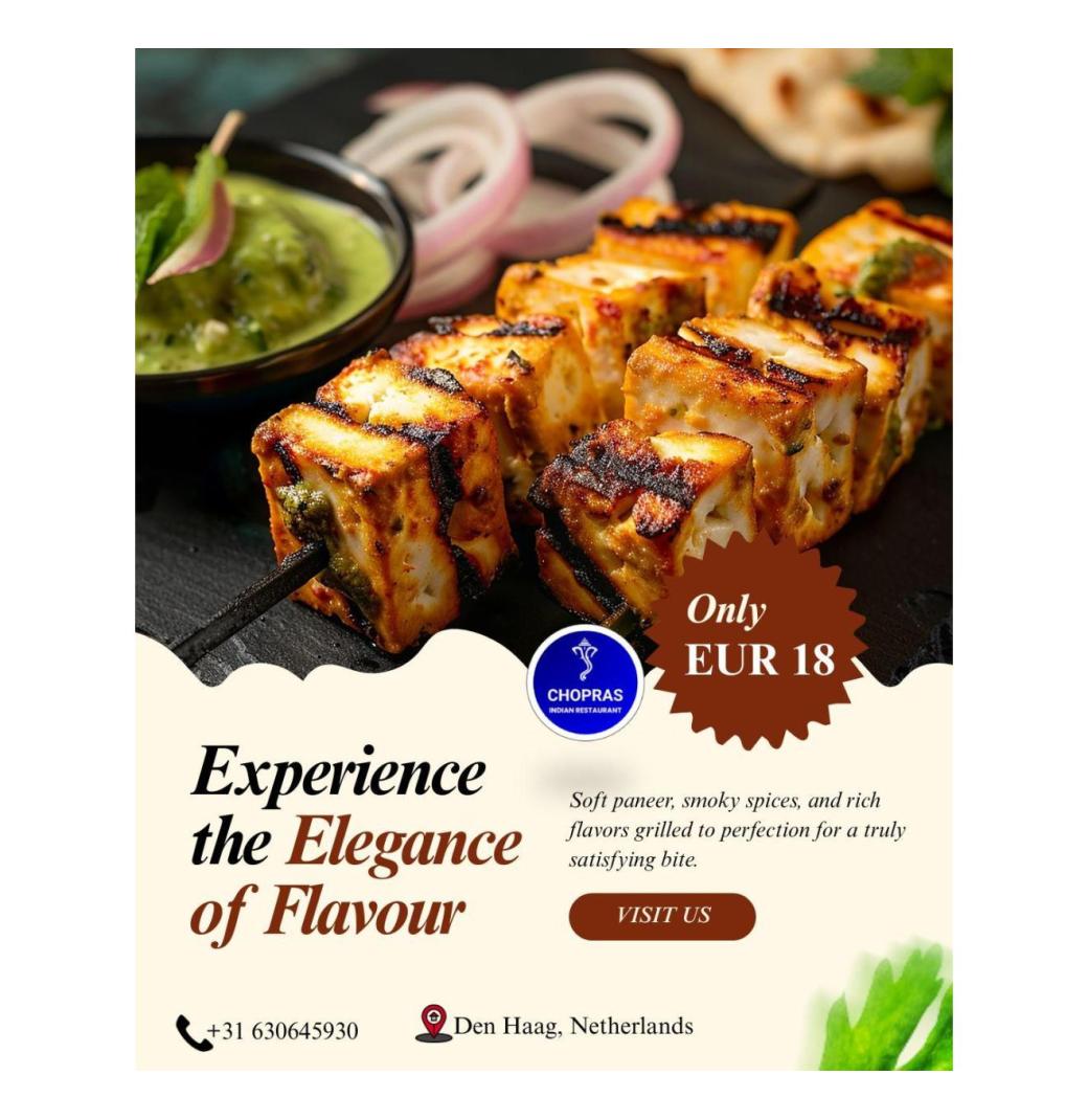 Chopras Indian Restaurant – Authentic Den Haag Indiaas Restaurant