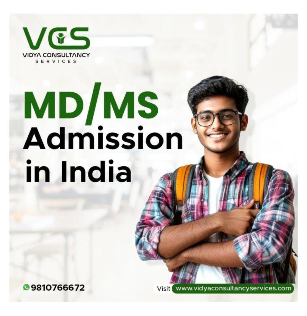 Top Guidance for MD/MS Admission in India