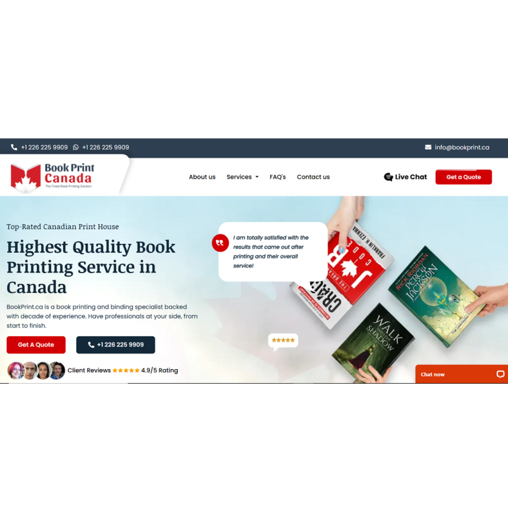 Book Print Canada with Amazing Discounted Prices
