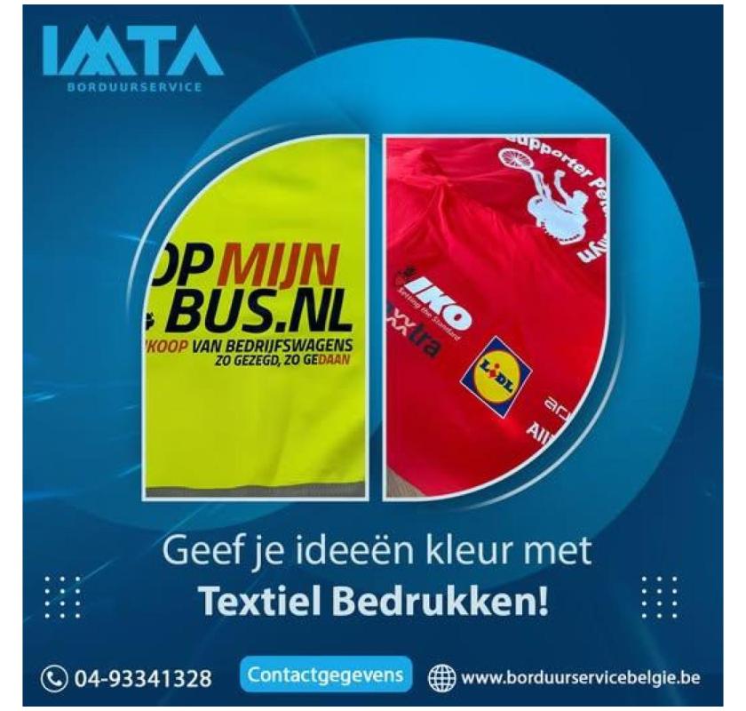 Geef je ideeën kleur met Textiel Bedrukken!          