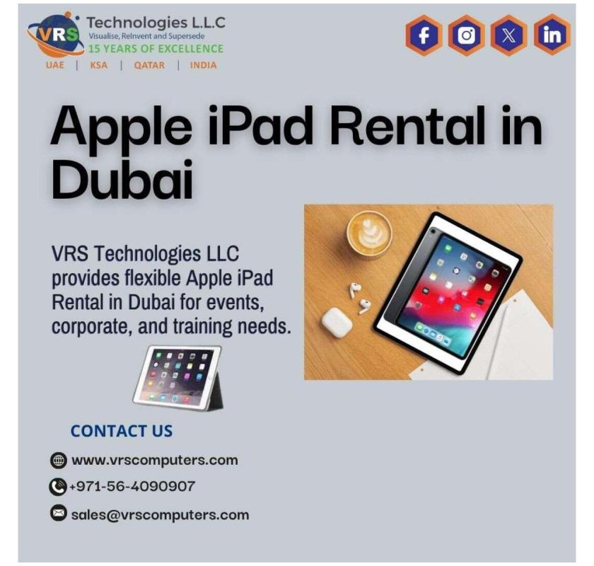 Need Apple iPad Rental in Dubai for Short Events?