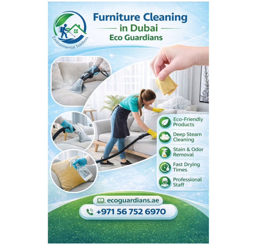 Furniture Cleaning in Dubai - Eco Guardians