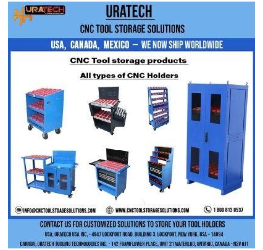 Uratech 40 Taper CNC Tower – CAT 40 Tool Cart & CNC Tool Holder Storage