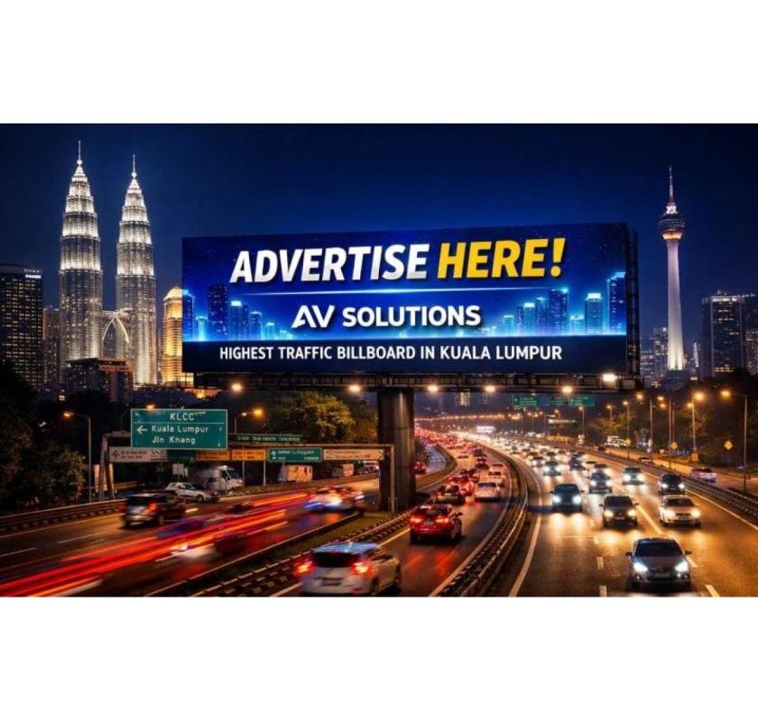Advertise on the Highest Traffic Billboard in Kuala Lumpur Today