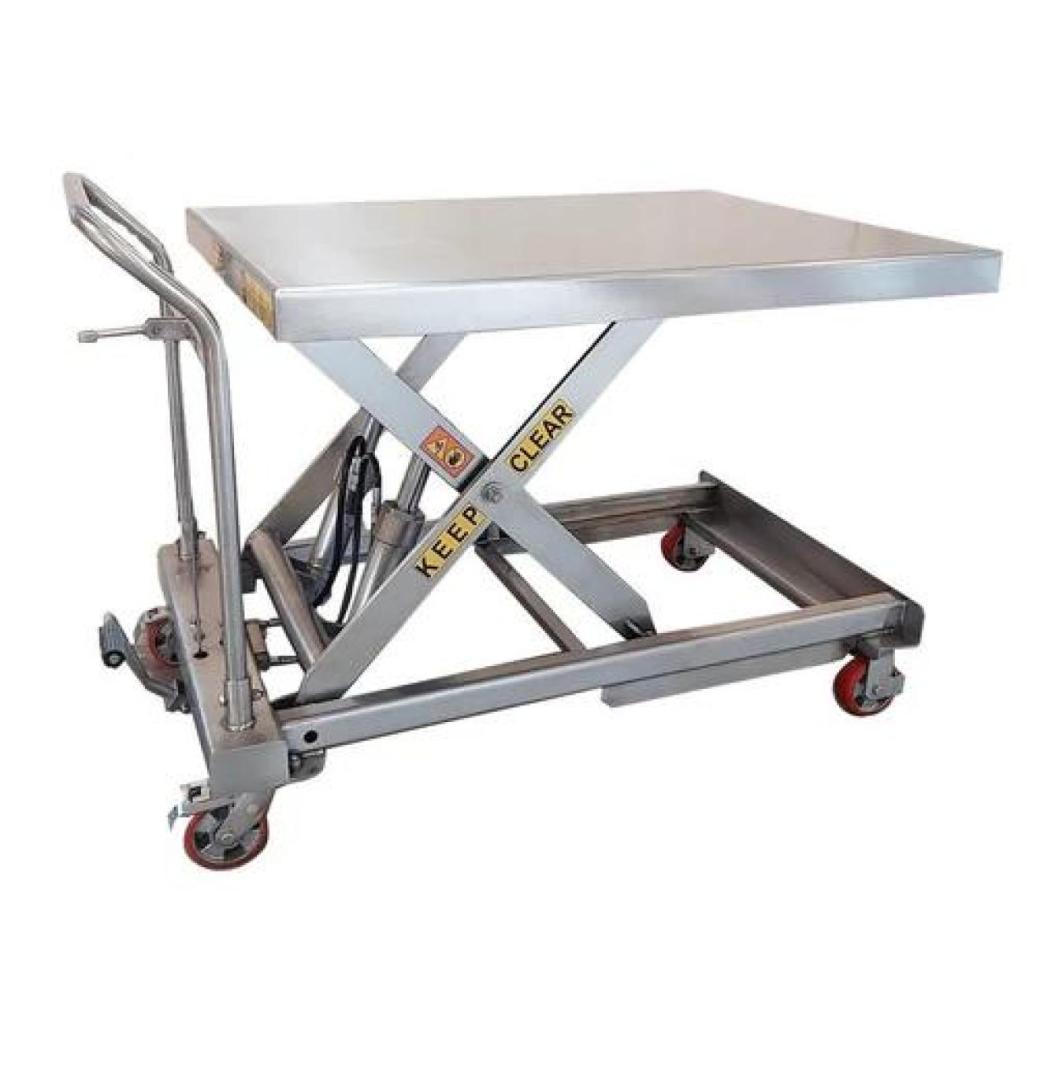 Cleanroom Adjustable Foot Pump Lift Table