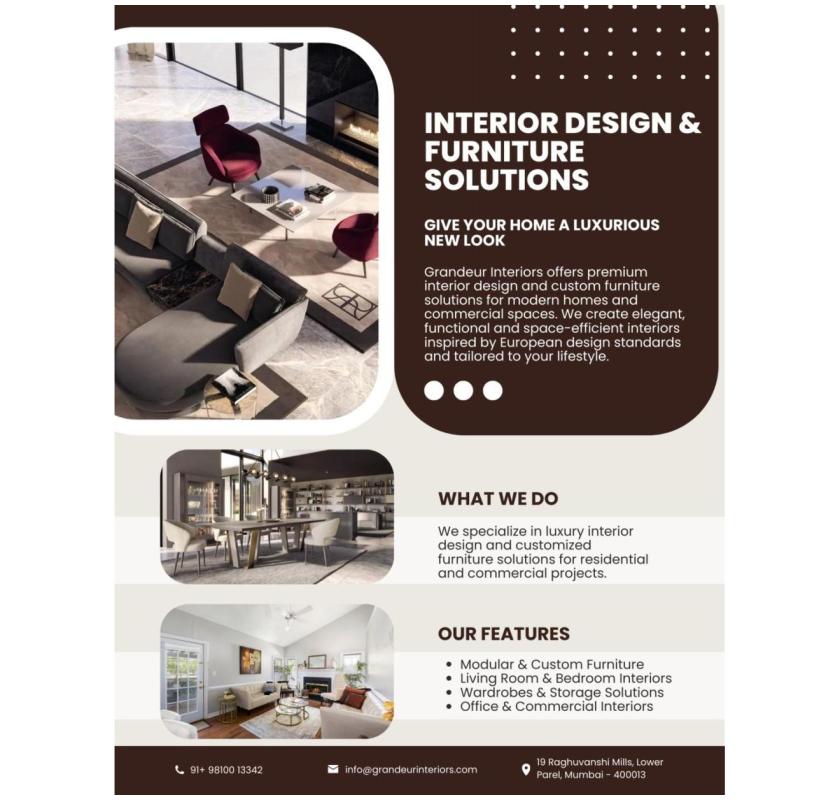Premium Furniture Designers in Mumbai – Grandeur Interiors