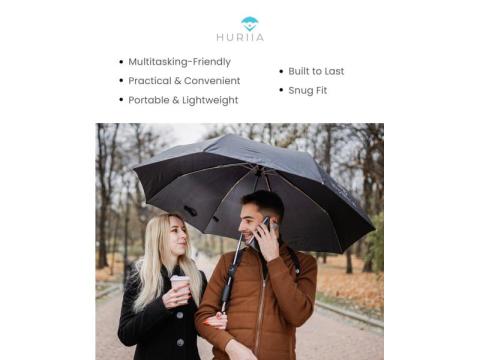 Shoulder Umbrella Holder for Hands-Free Comfort- Huriia