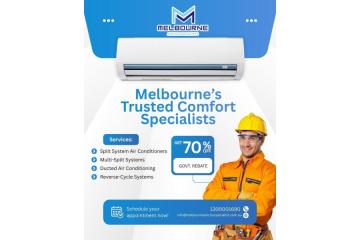 Melbourne’s Trusted Air Conditioning Specialists – Up to 70% Govt Rebates Available
