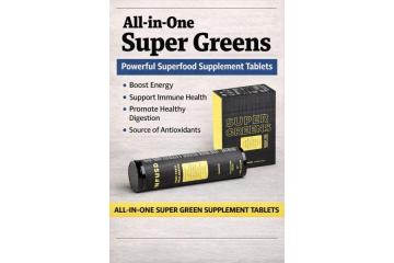 All-in-One Super Green Supplement Tablets