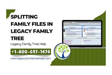 Splitting Family Files in Legacy Using Split Screen View
