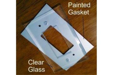 Elegant Mirrored Glass Switch Plates for Modern Interiors