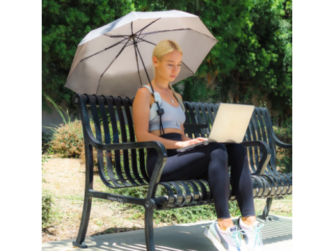 Hands Free Over The Shoulder Umbrella Holder by Huriia – Stay Dry