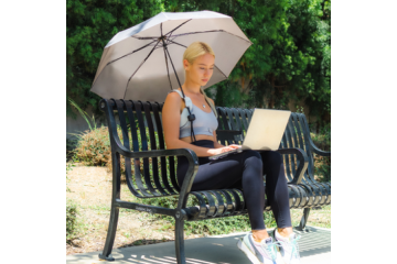 Hands Free Over The Shoulder Umbrella Holder by Huriia – Stay Dry