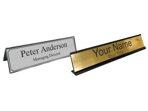 Custom Desk Name Plates with Logo – Premium Quality
