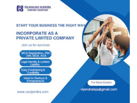  Company Incorporation Services in Hyderabad 