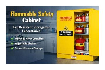 Flammable Safety Cabinet Fire Resistant Storage for Laboratories