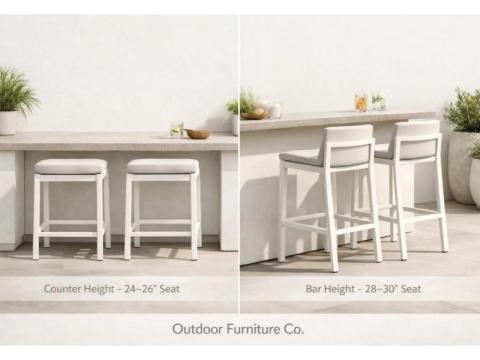 Counter vs Bar Height: Outdoor Bar Stool Height Guide Tips