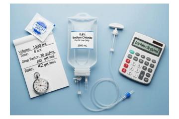 Accurate IV Drip Rate Calculator for Nurses & Students