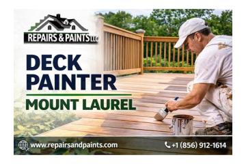 Professional Deck Painter Mount Laurel for Durable & Beautiful Finishes