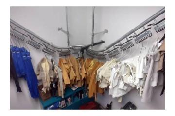 Overhead Enclosed Track Conveyor