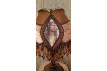  Buy vintage lampshade fringe lamp online California, USA