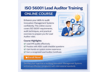 ISO 56001 Lead Auditor Training – Online & Self-Paced