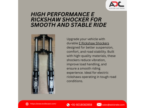 Durable E Rickshaw Shocker Manufacturer for Better Ride Comfort