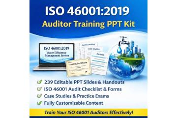 Ready ISO 46001 Auditor Training PPT – Editable & Easy to Use