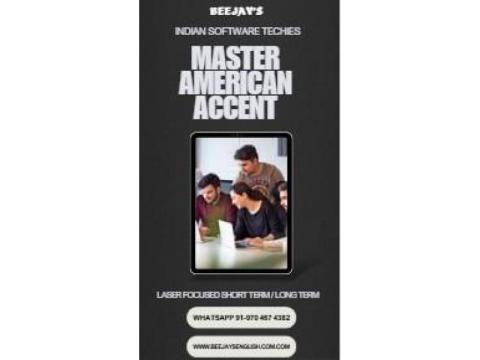Beejay,s American Accent MasterClassfor S/W Professionals and AI StartupEntrepreneurs