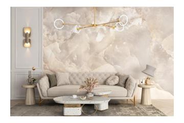 Luxury Beige Onyx Marble Design Wallpaper