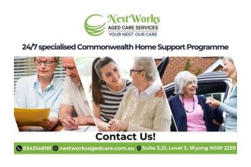 24/7 Specialised Commonwealth Home Support Programme – Book Today