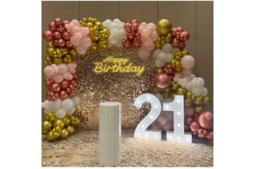  Neon and Sequin Birthday Decoration in Mumbai | Skyrixe