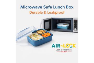 Microwave Safe Lunch Box by Airlock Kitchenware – Durable & Leakproof