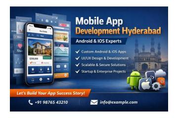 Best Mobile App Development Hyderabad | Android & iOS Experts
