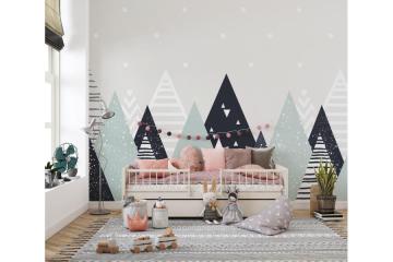 Kids Room Geometric Mountain Wallpaper Murals