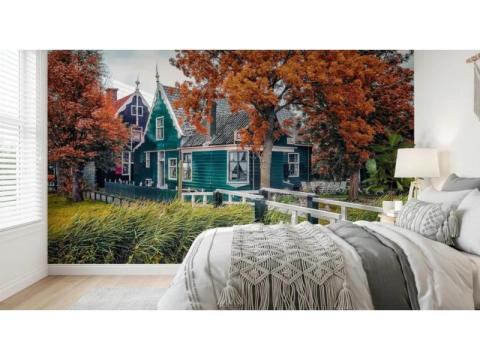 Dutch Charm Wall Mural - Farmhouse Wallpaper