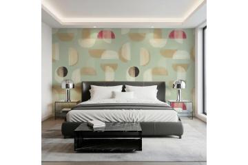Soft Modern Shapes Wall Mural