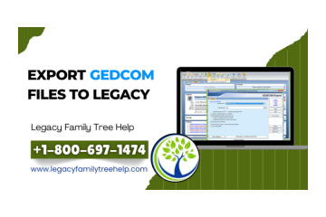 Export GEDCOM Files from Any Software to Legacy Family Tree