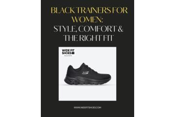 Buy Mens Black Sneakers for Everyday Comfort - Wide Fit Shoes