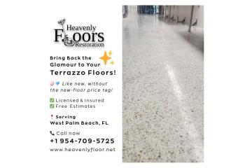Terrazzo Floor Restoration in West Palm Beach, FL