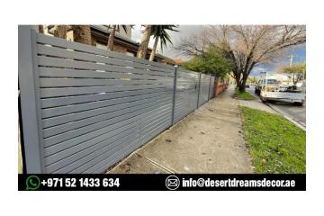 Aluminum Slatted Fences Dubai | Aluminum Fences Abu Dhabi | Aluminum Fence Supplier in Al Ain.