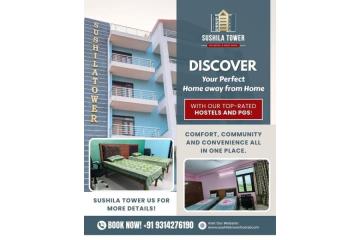  Luxury AC Hostel Near Manipal University Jaipur 