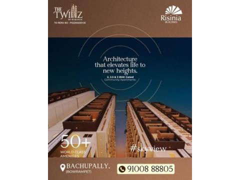 Bachupally Flats for Sale | The Twinz by Risinia