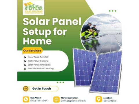Solar Panel Setup for Home in San Antonio