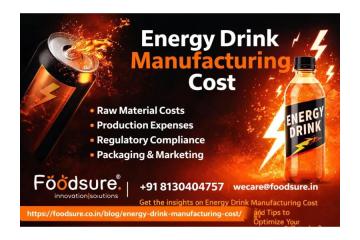 Energy Drink Manufacturing Cost Guide – Start Your Brand with Foodsure