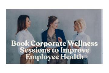 How can companies easily book corporate wellness sessions to improve employee health?