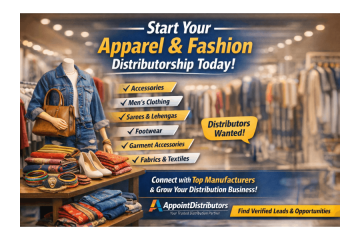 Apparel & Fashion Distributor Wanted | Garment Business Opportunity