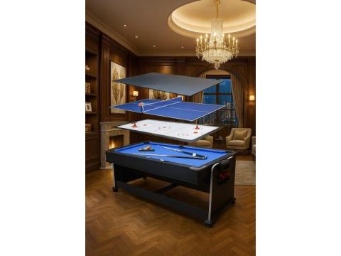 Pool Table Air Hockey Combo | Multi Game Table