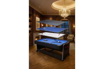 Pool Table Air Hockey Combo | Multi Game Table