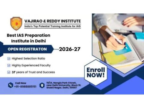 Top IAS coaching in Delhi Vajirao and Reddy Institute